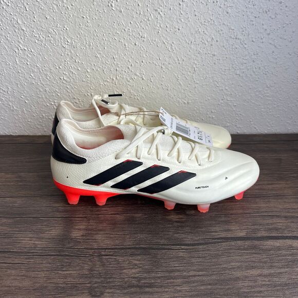 Adidas Copa Pure 2 Elite FG Ivory Core Black Cleats IF5443 Mens 6.5 / Womens 7.5
